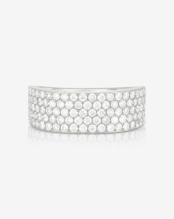 Ring Concierge Rings Five Row Stackable Pavé Ring 14k white gold