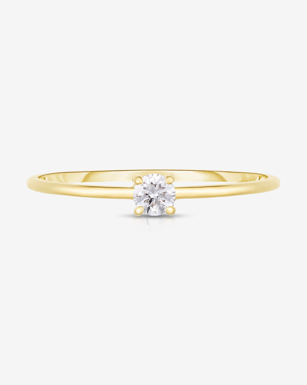 Ring Concierge Rings 14k Yellow Gold / 2 Single Round Diamond Ring