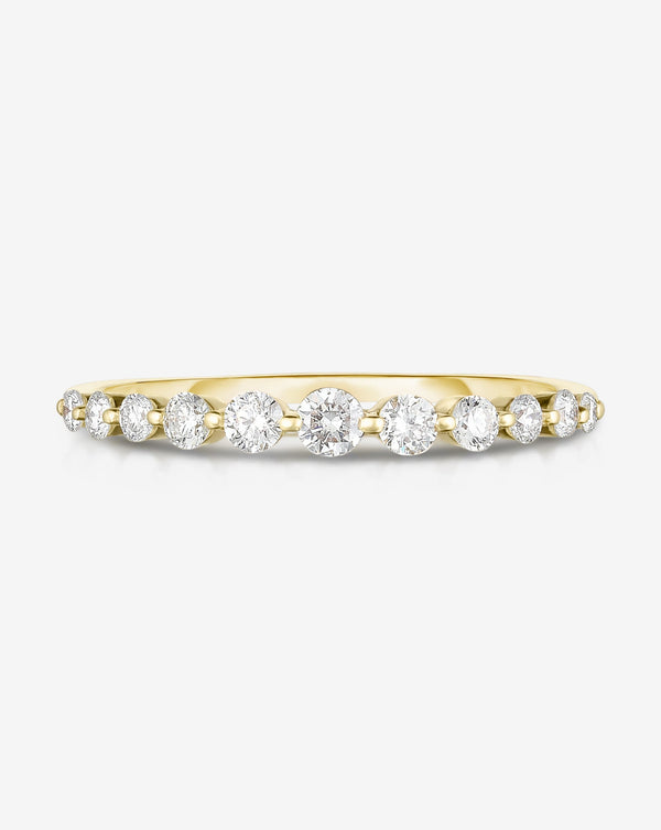Ring Concierge Rings 14k Yellow Gold / 4.5 Graduated Single Prong Diamond Ring