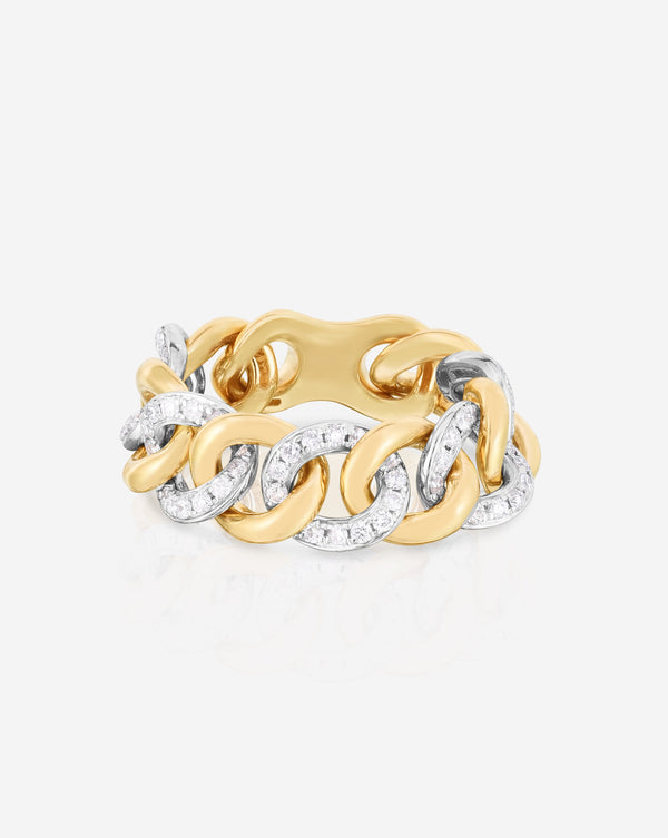 Ring Concierge Rings 14k Yellow Gold / 5 Diamond Chain Ring