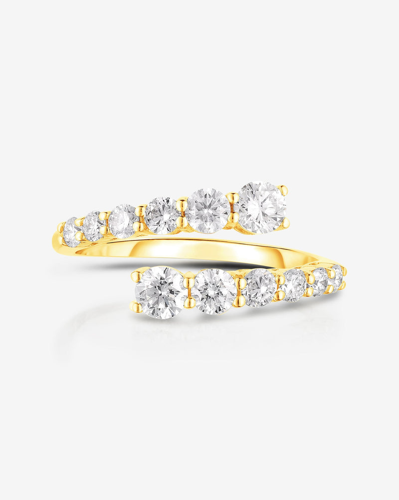 Ring Concierge Rings Graduated Diamond Wrap Ring in YG