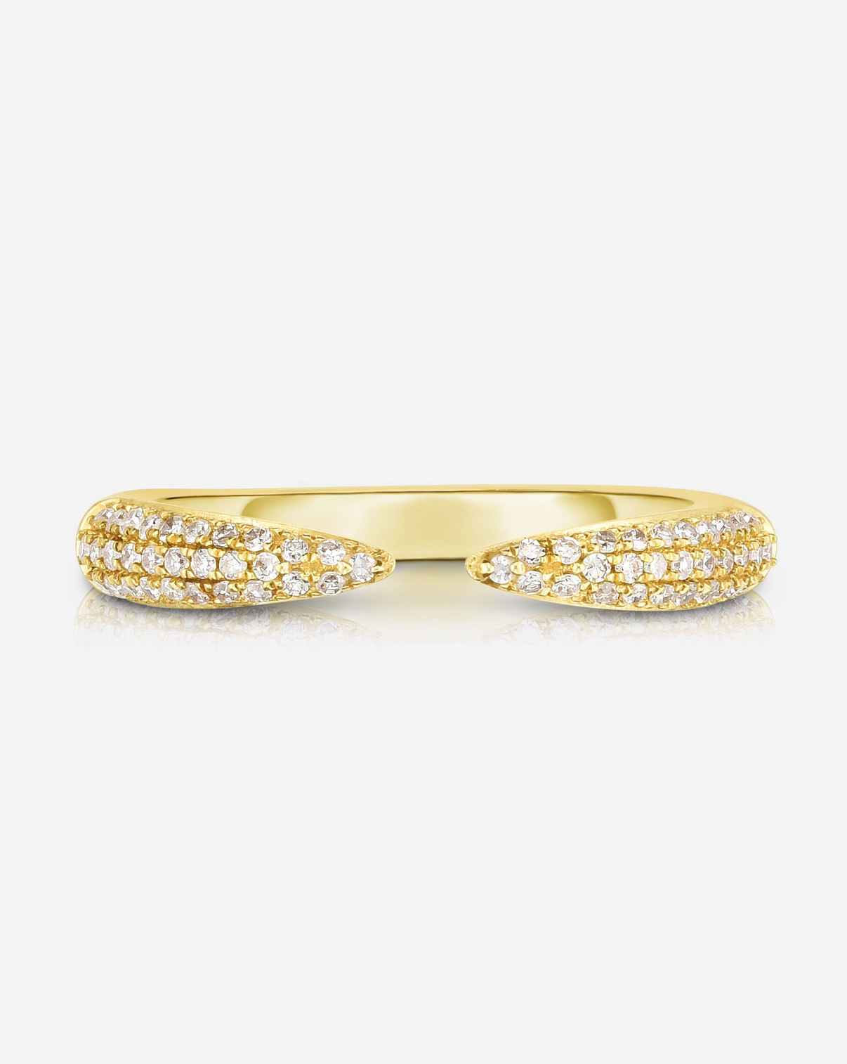 Ring Concierge Rings: 14k Triple Row Diamond Claw Ring