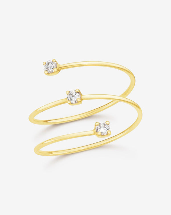 Ring Concierge Rings 18k Yellow Gold / 5 Floating Diamond Wrap Ring