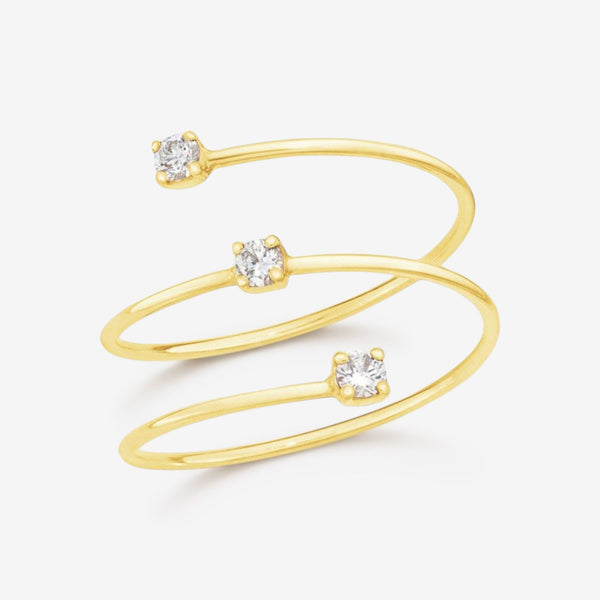 14k Gold Plated Monogram Ring – Luna Custom Jewelry