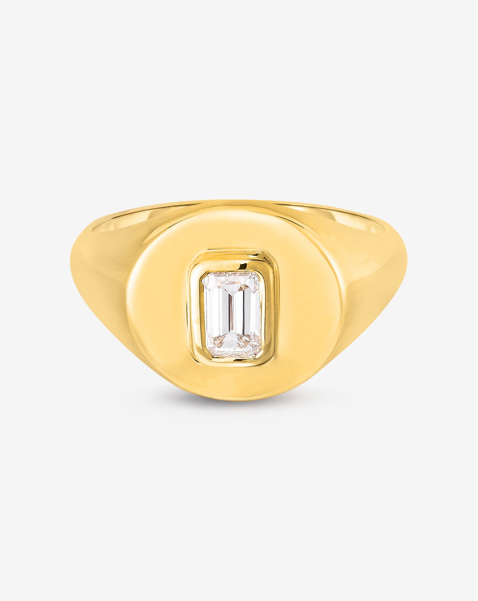 Diamond Signet Pinky Ring