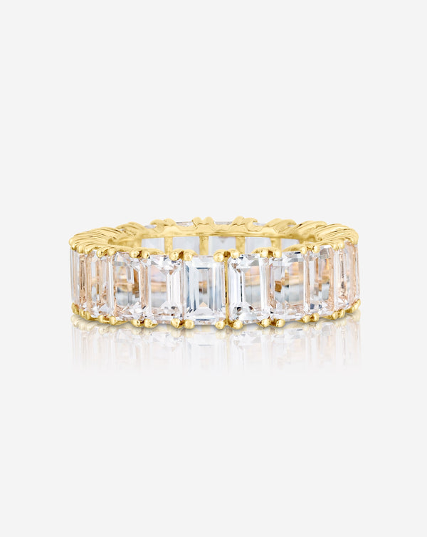 Ring Concierge Rings Emerald Cut White Topaz Ring