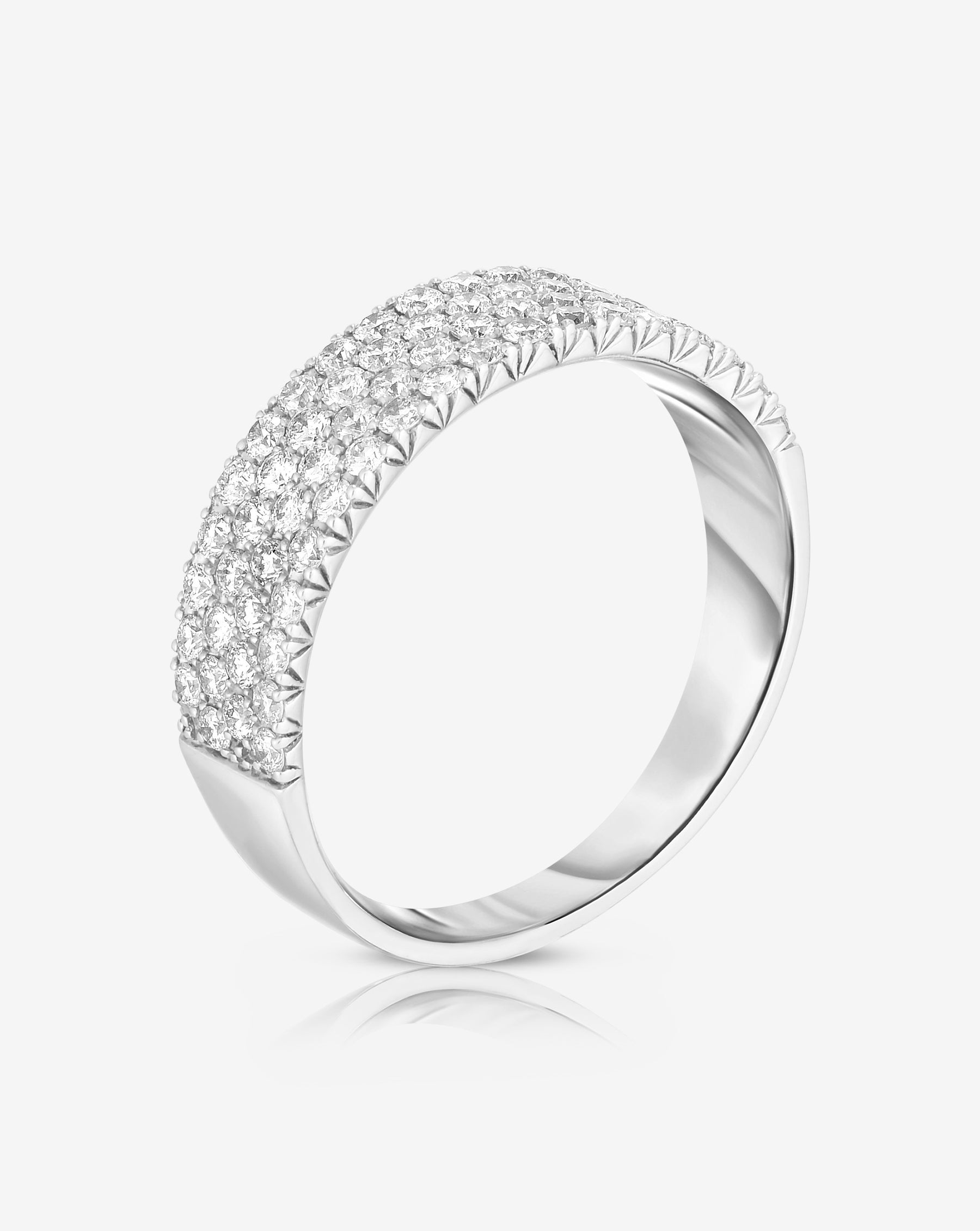 Four Row Stackable Pavé Ring – Ring Concierge