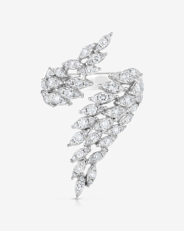 Ring Concierge Rings Marquise Illusion Diamond Wrap Ring in 14K White Gold