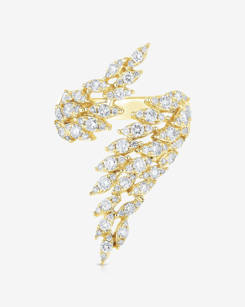 Ring Concierge Rings Marquise Illusion Diamond Wrap Ring in 14K Yellow Gold