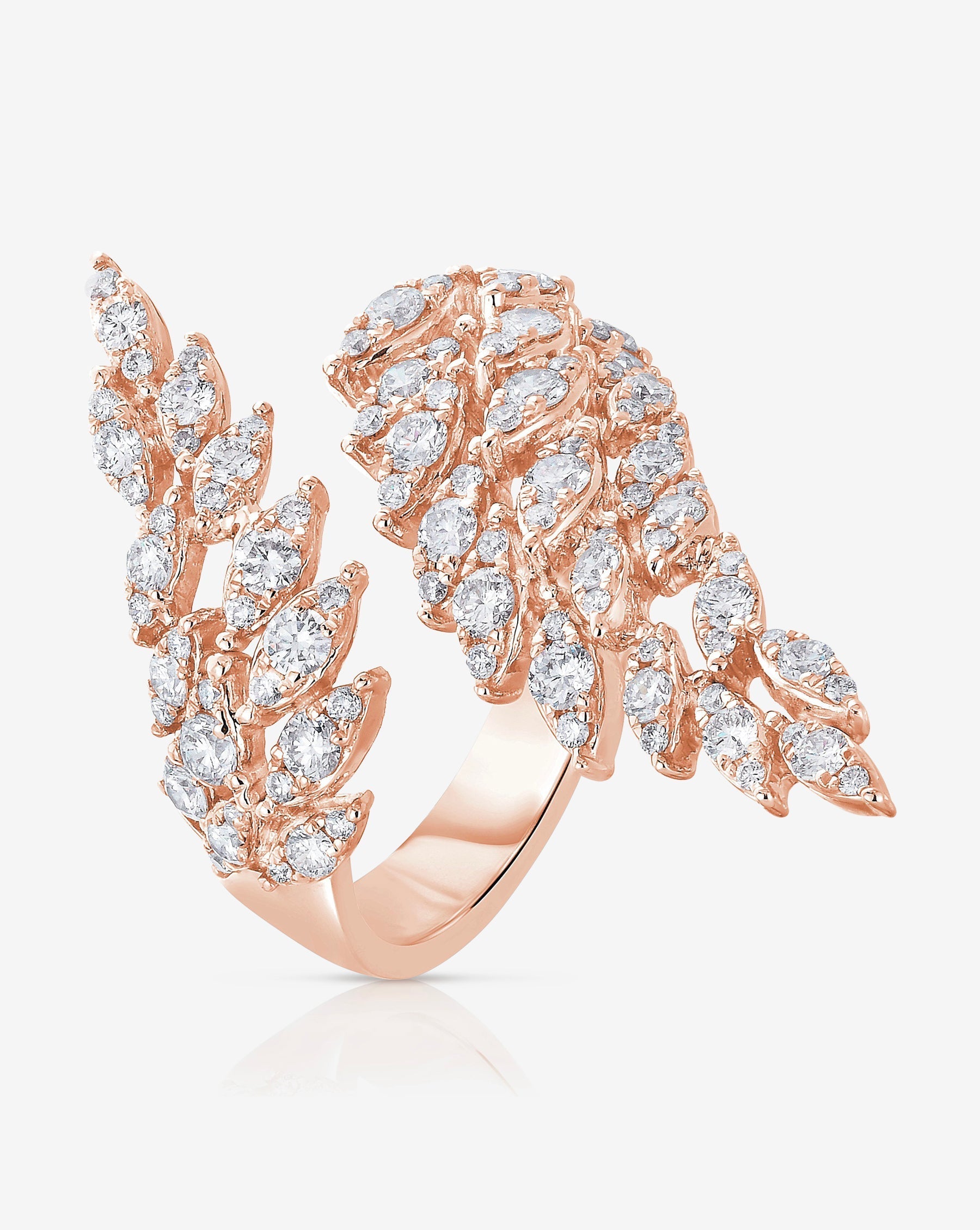 Feather Diamond Statement Ring Ring Concierge