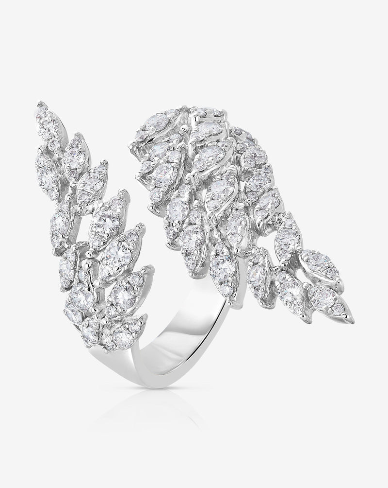 Ring Concierge Rings Marquise Illusion Diamond Wrap Ring in 14K White Gold
