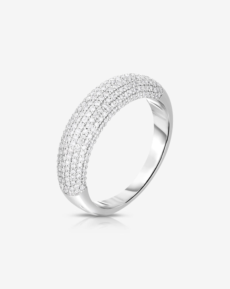 Ring Concierge Rings Pavé Diamond Cloud Ring 14k white gold side view