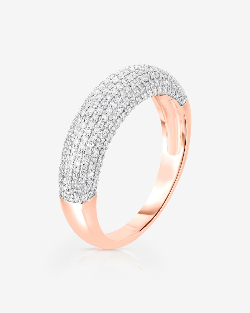 Ring Concierge Rings Pavé Diamond Cloud Ring 14k rose gold side view