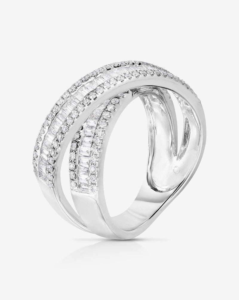 Ring Concierge Rings Petite Baguette Crossover Ring