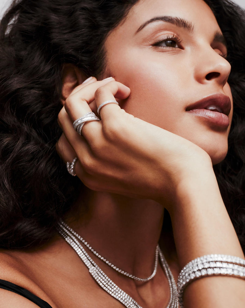 Ring Concierge Rings Petite Baguette Crossover Ring