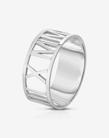 Roman Numerals Ring 6mm – LuxuryLion