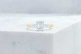 Vow Vow Engagement Rings Emerald / 14K Yellow Gold + Platinum Prongs / Original Design Gramercy