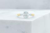 Vow Vow Engagement Rings Oval / 14K Yellow Gold + Platinum Prongs / Original Design Gramercy