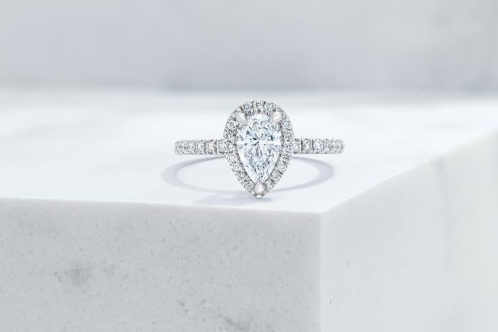 Vow Vow Engagement Rings Pear / Platinum / Original Design Delancey